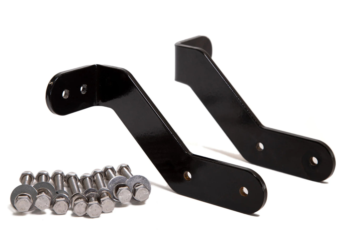 mounting brackets and stainless steel bolts