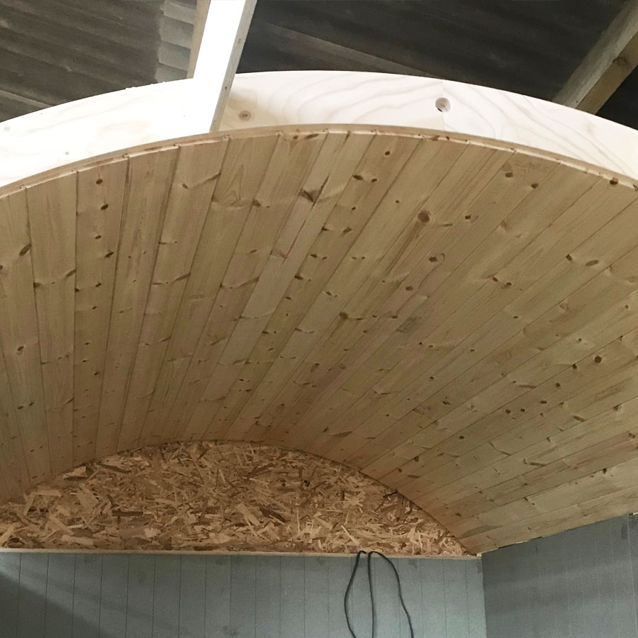 Internal Ceiling Cladding - Sepherd Hut