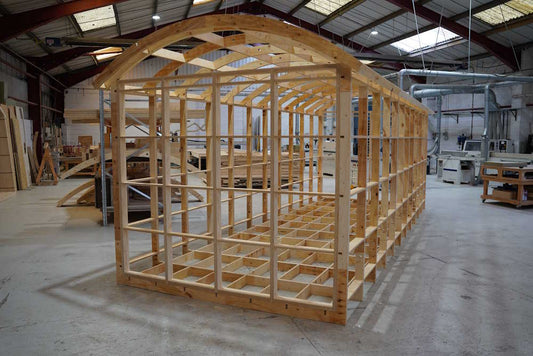 Building our Shepherd Hut Frame