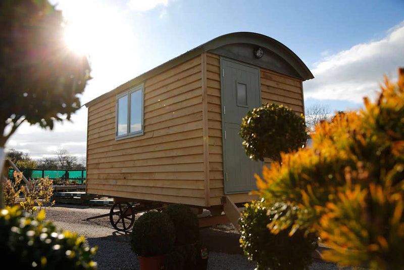 A standard shepherd hut ready for a customer.