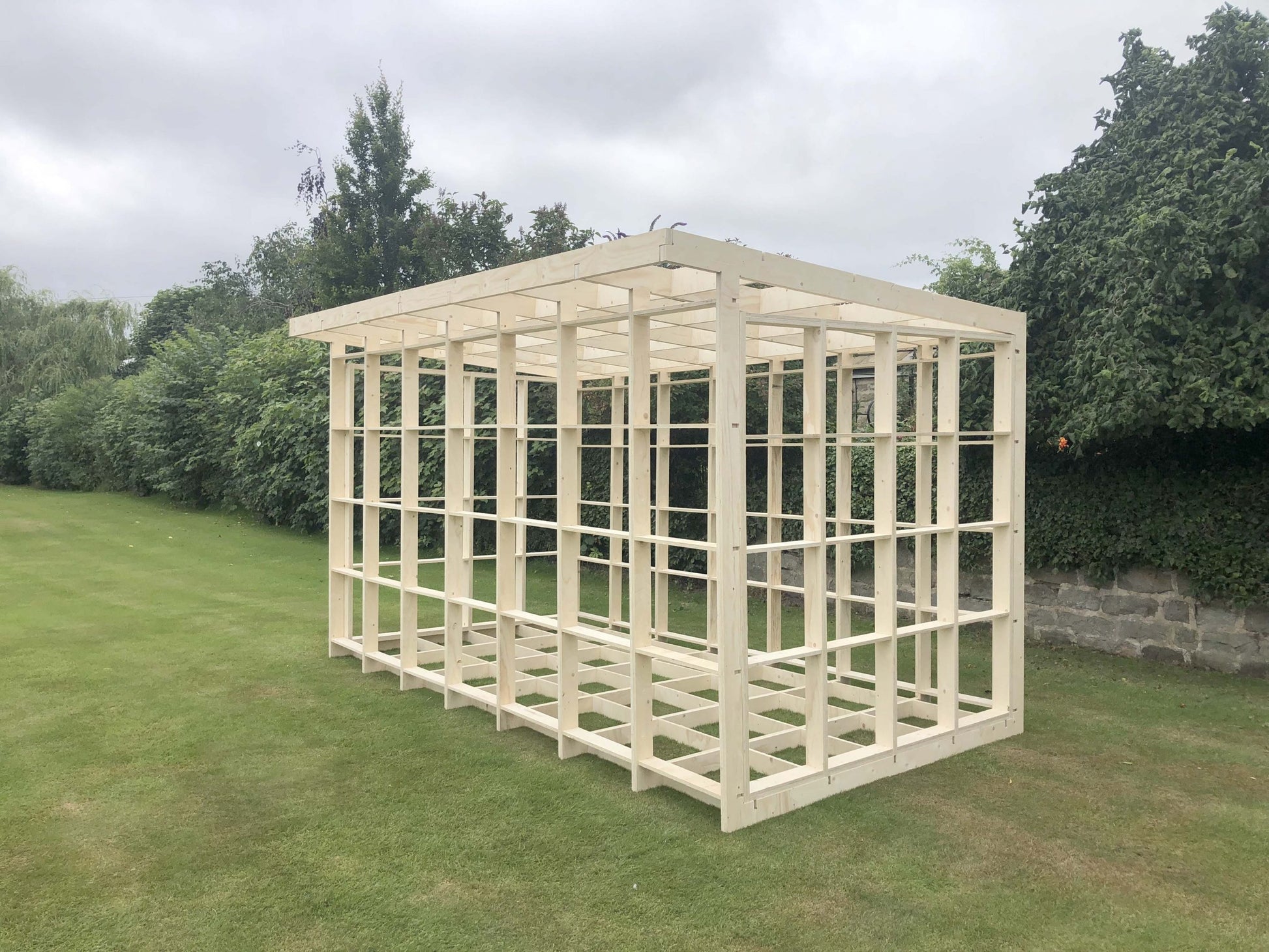 A build yourself Harrogate Huts Garden Office Frame Kit.