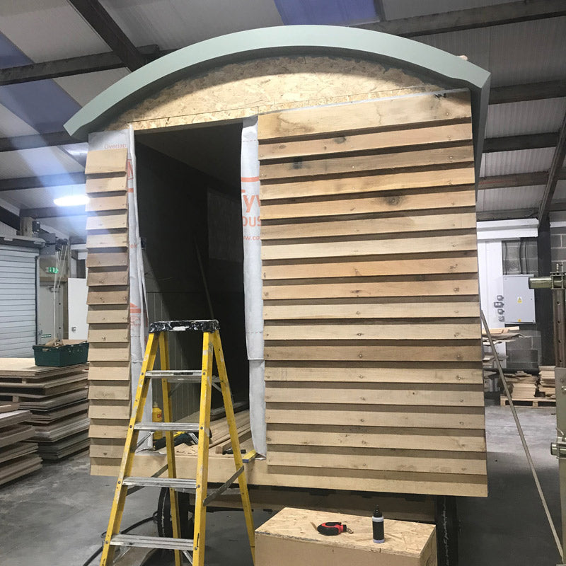 shepherd hut build process 