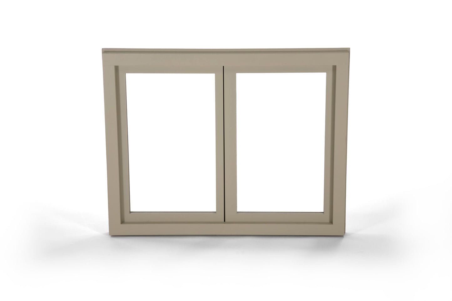 Beige Small Double Casement Window.